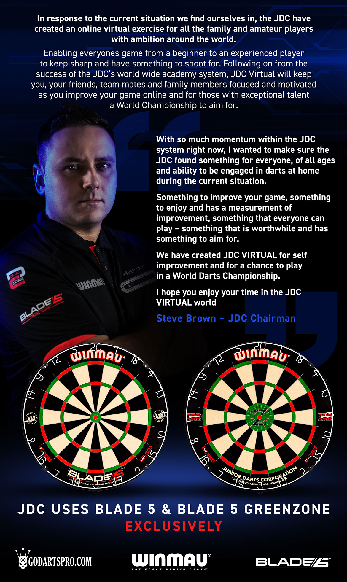 JDC Virtual GoDartsPro Online darts practicing games