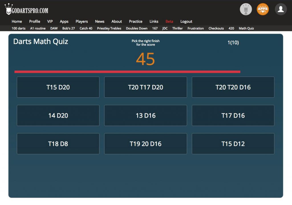 How to practice darts math GoDartsPro Online darts practicing games