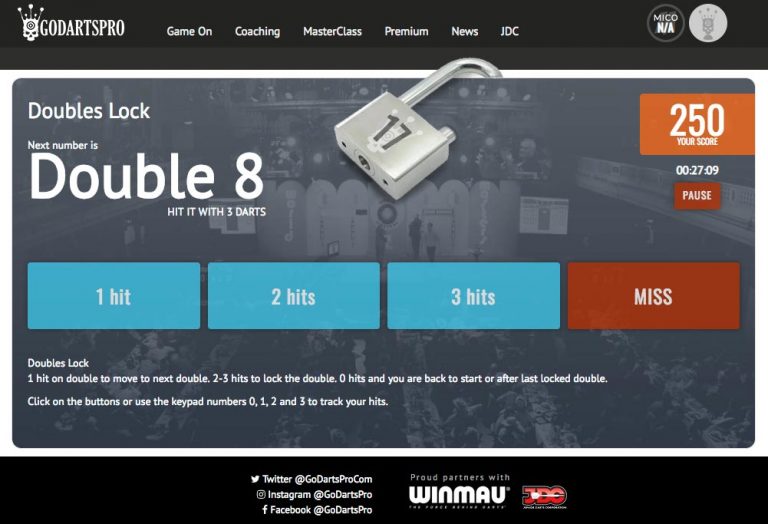 Best double practice game there is? GoDartsPro Online darts practicing games