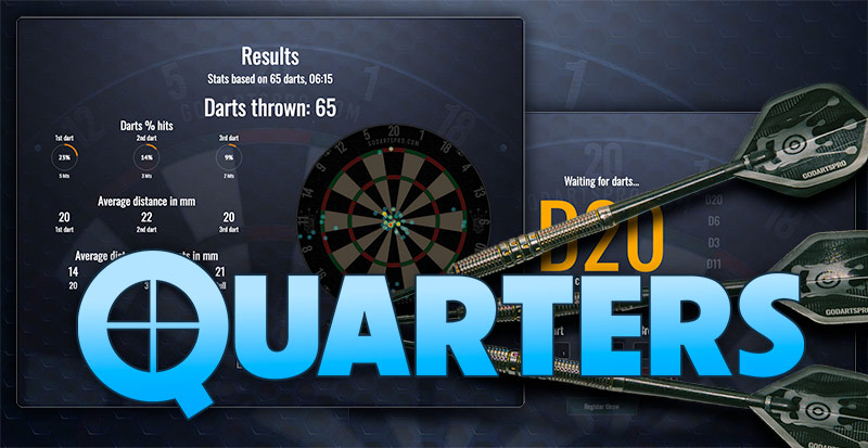 Quarters - darts training game on GoDartsPro