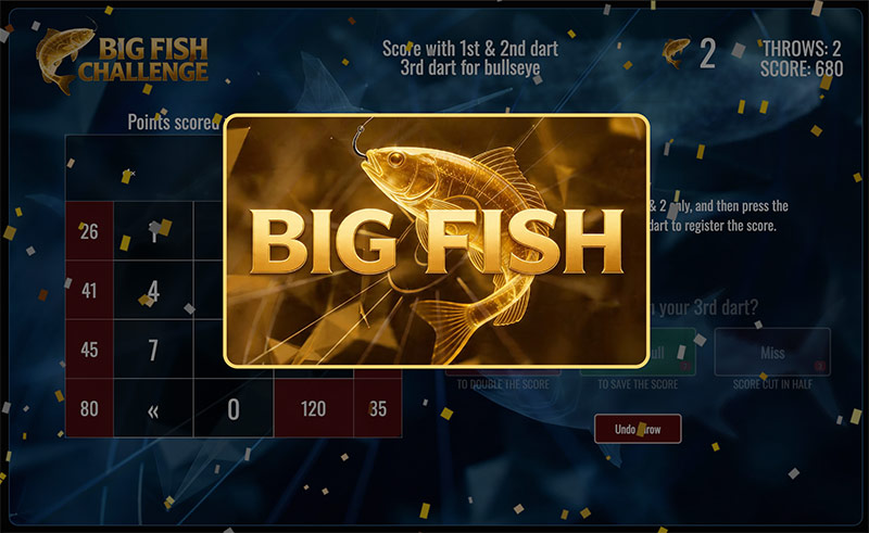GoDartsPro - Big Fish Challenge